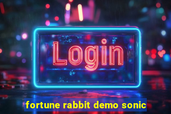 fortune rabbit demo sonic