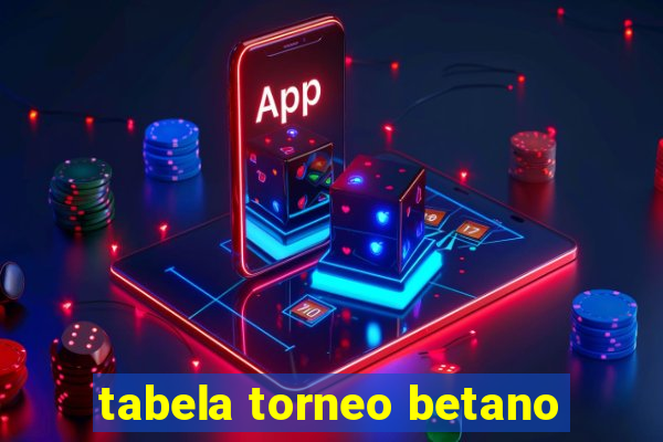 tabela torneo betano